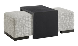 LUCA OTTOMAN & END TABLE