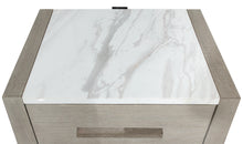 Load image into Gallery viewer, LINEA NIGHTSTAND with STONE TOP