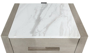 LINEA NIGHTSTAND with STONE TOP