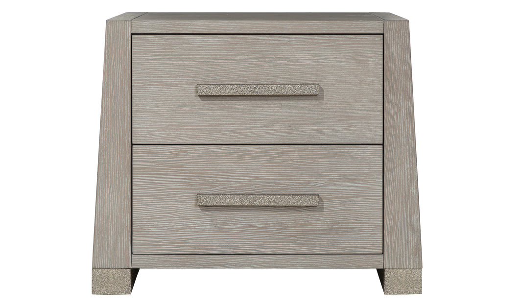 LINEA NIGHTSTAND with WOOD TOP