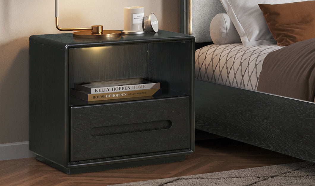 POLARIS 1 DRAWER NIGHTSTAND - ESPRESSO