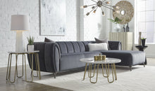 Load image into Gallery viewer, ROMA SECTIONAL - GUNMETAL
