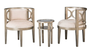 VOGUE 3PC CHAIRS & TABLE SET